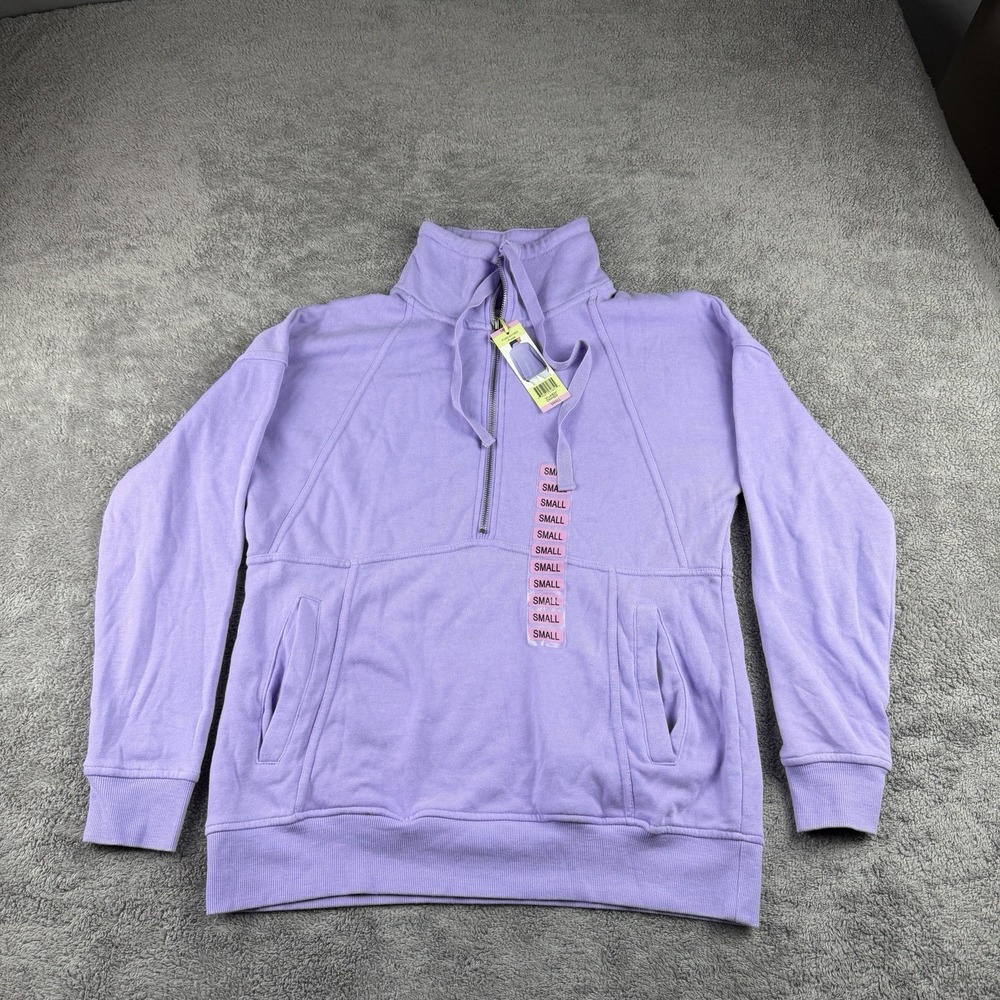 Tangerine 1/4 Zip‎ Pullover Womens Small Purple Long Sleeve